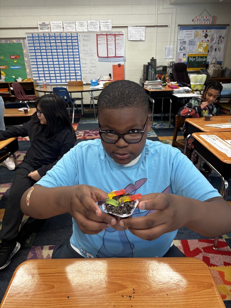 A student having  Earth Day fun!