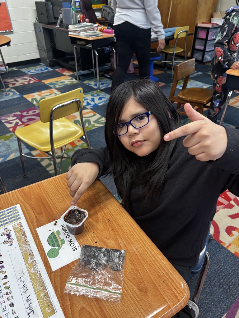 A student having  Earth Day fun!