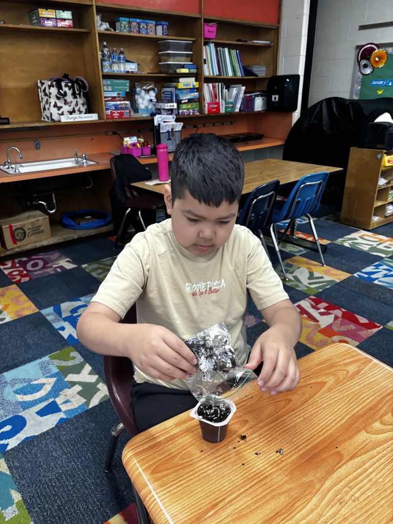 A student having  Earth Day fun!