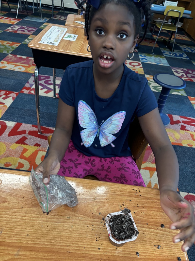 A student having  Earth Day fun!