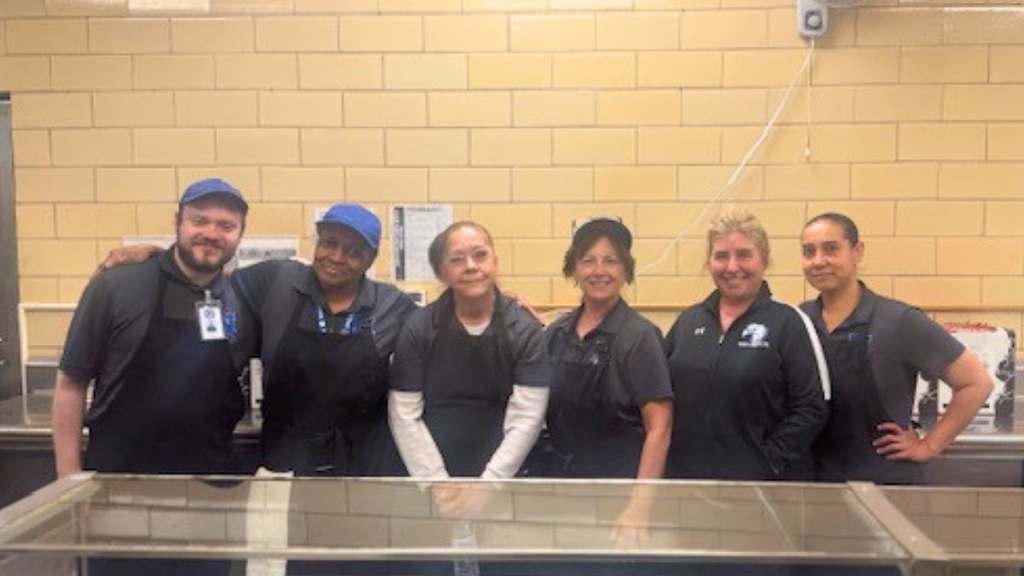Blockson kitchen staff pose for group photo. 