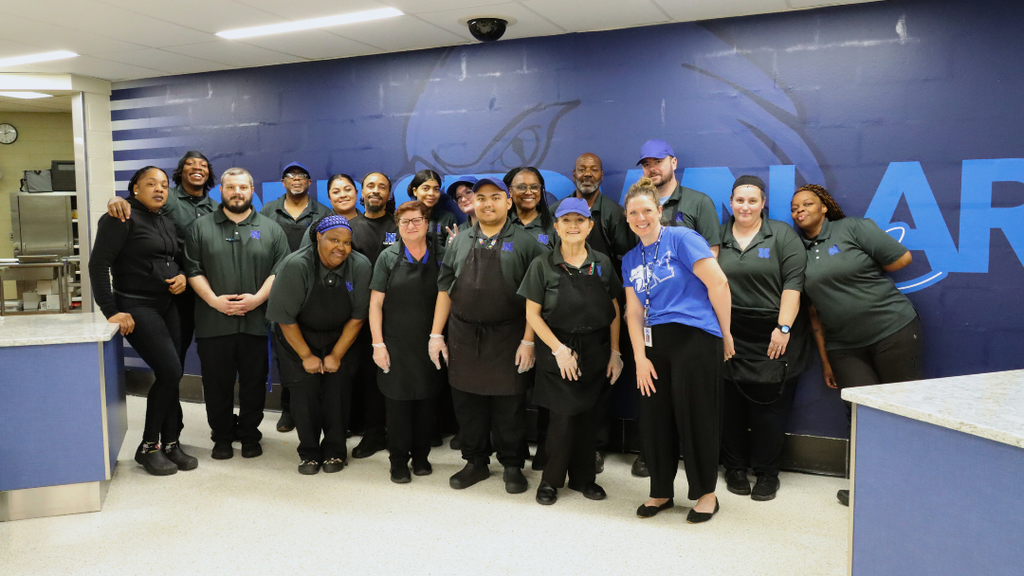 NAHS Kitchen staff pose for group photo. 