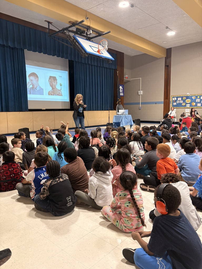 Robbie's World assembly for Autism Awareness Month.