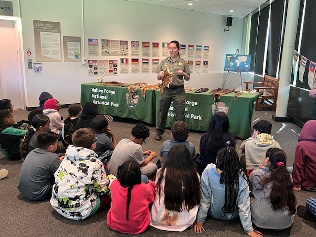 Cole Manor students enjoying the day at Valley Forge, learning about the American Revolution. 