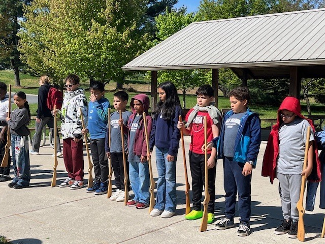 Cole Manor students enjoying the day at Valley Forge, learning about the American Revolution. 