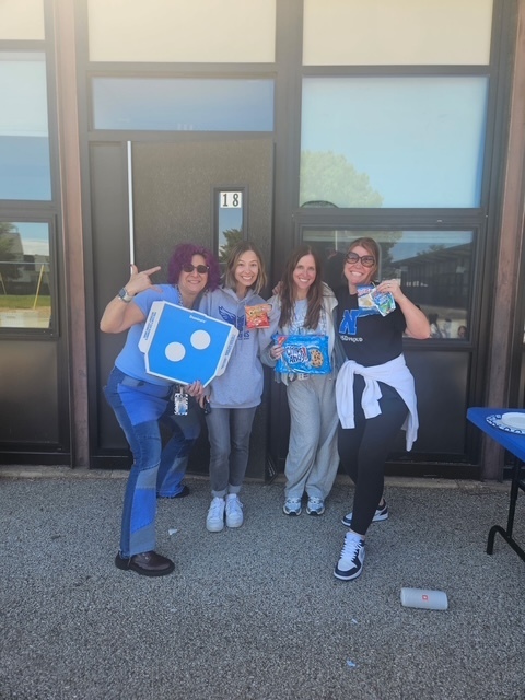 Fourth Grade Teachers at the PSSA Pizza Party