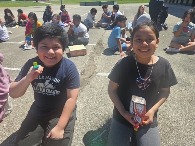 Fourth Grade Students at the PSSA Pizza Party