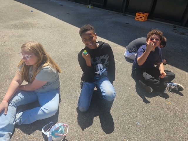 Fourth Grade Students at the PSSA Pizza Party