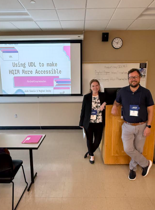 Mr. Soucie and Mrs. Gauby presenting at the MCUI - ELD conference.