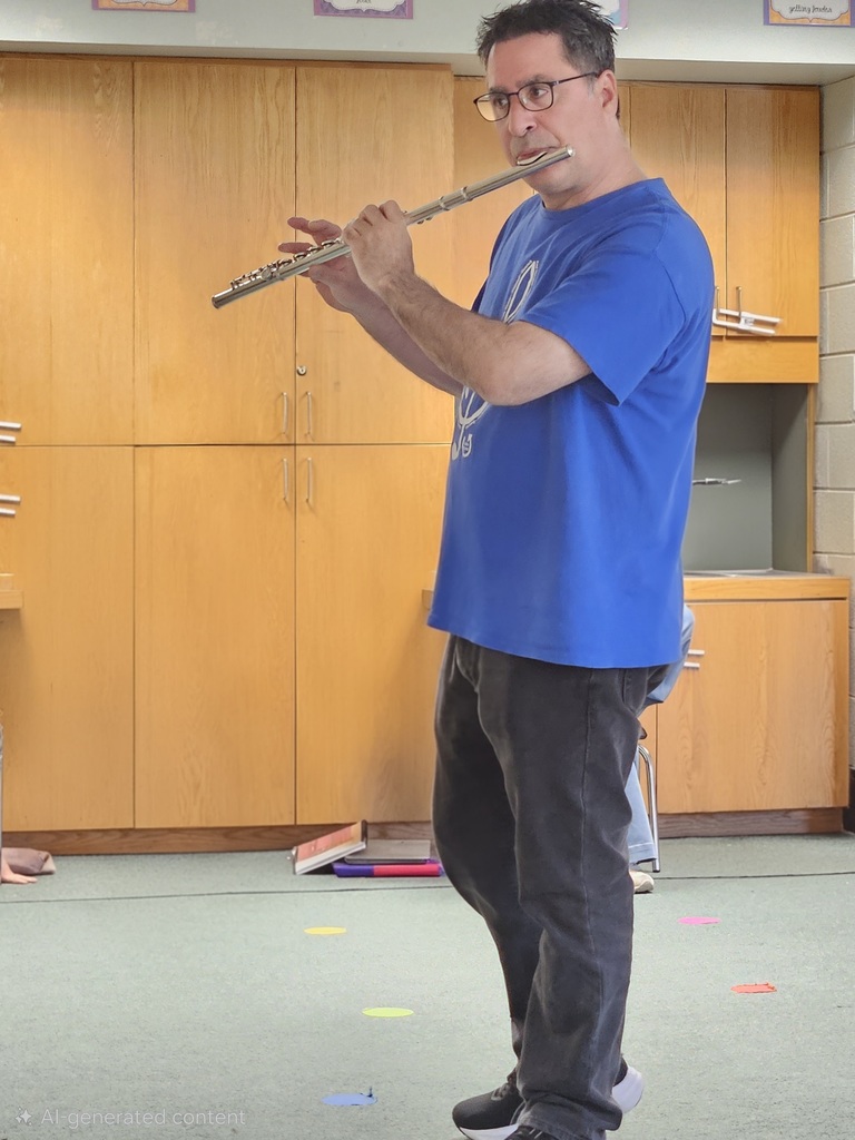 Mr. Patti demonstrating the flute.