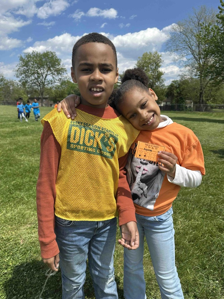 Students participating in the Walk-a-Thon.