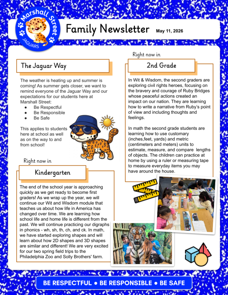 Family Newsletter, Page 1