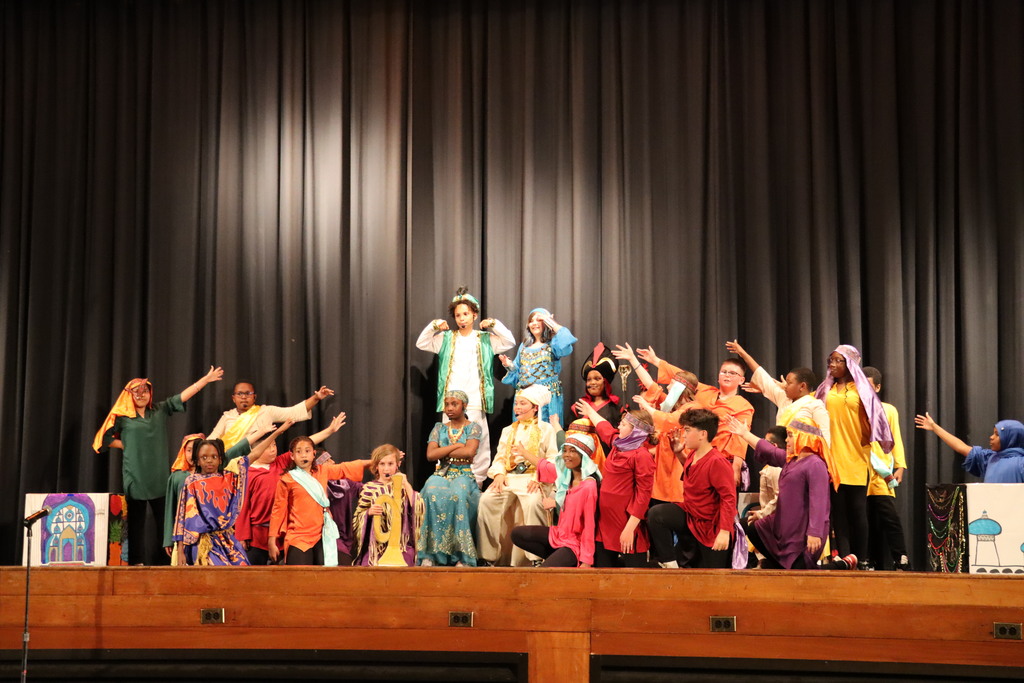 Fourth Grade Student performing in The Aladdin Kids Musical 