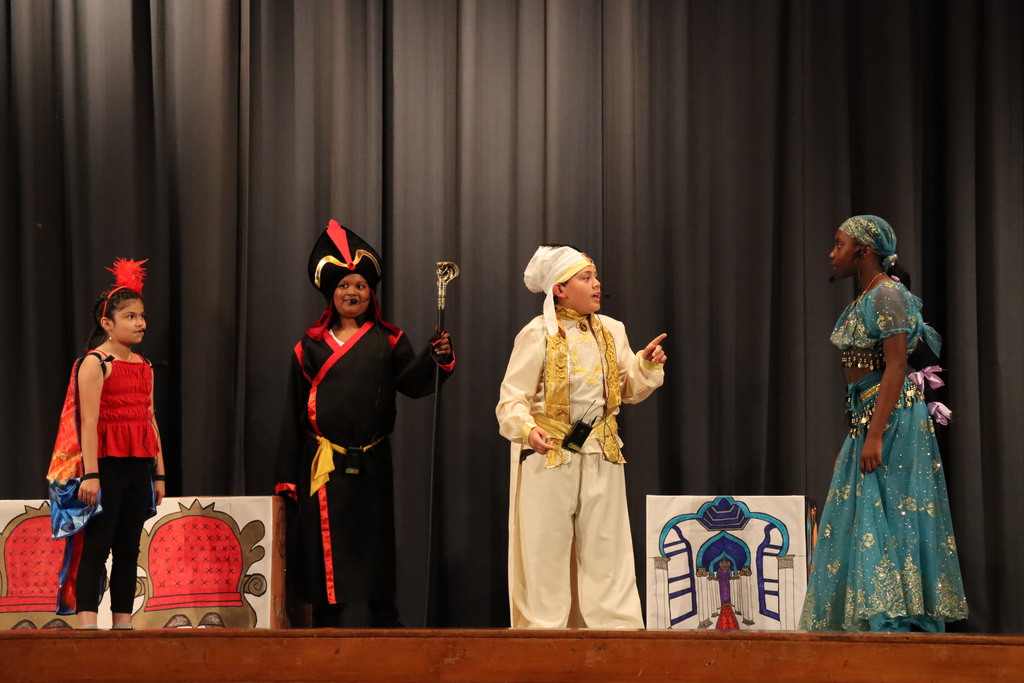 Fourth Grade Student performing in The Aladdin Kids Musical 