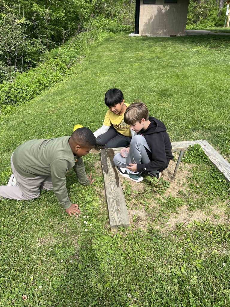 Third graders investigate impervious and pervious surfaces.
