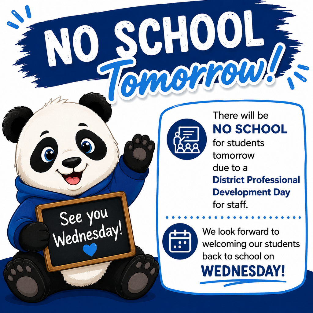 No school tomorrow reminder