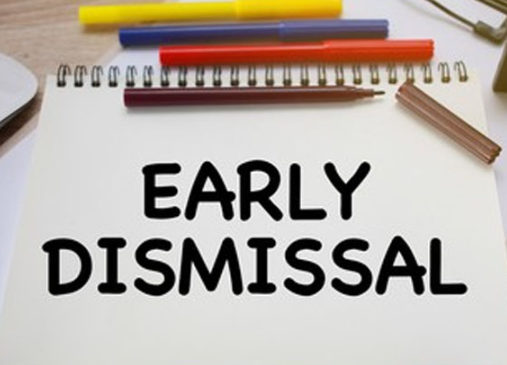 EARLY DISMISSAL/SALIDA TEMPRANO 