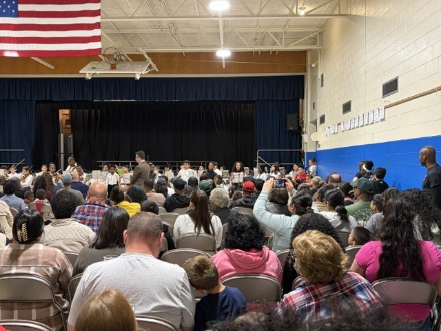 Families enjoying the concert