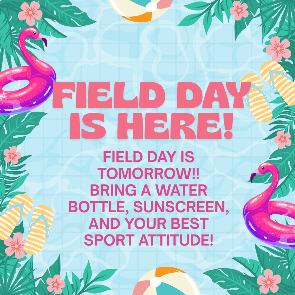 A flyer about field day in English