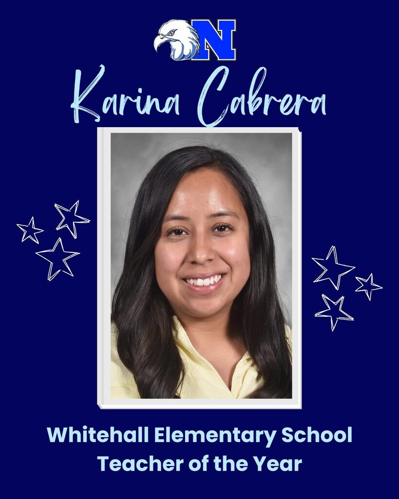 Mrs. Cabrera is the Whitehall Teacher of the Year!