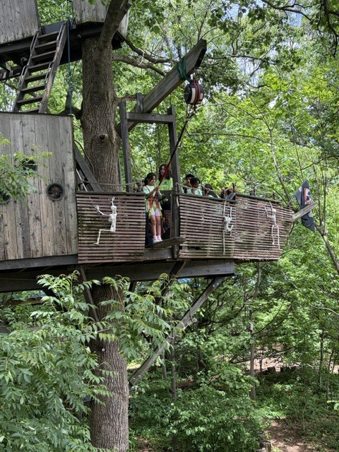 Students on their field trip.