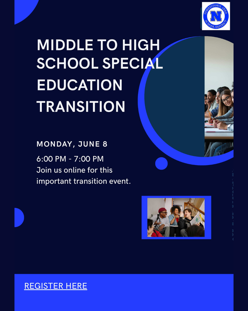 English flyer for Special Education Transition Meeting. Details in caption.