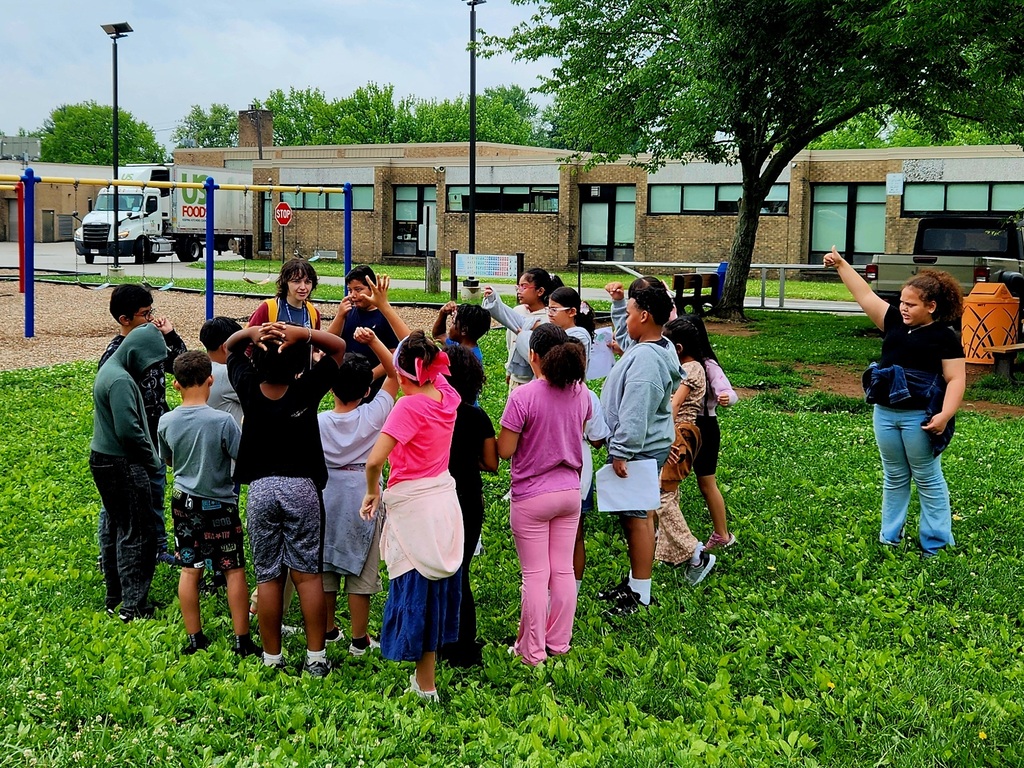 With Riverbend, third graders explore the watershed on the school grounds of Marshall Street.