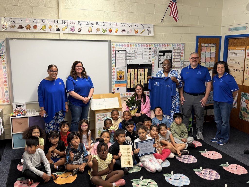 Mrs. Gambone is recognized as Teacher of the Year at Marshall Street.