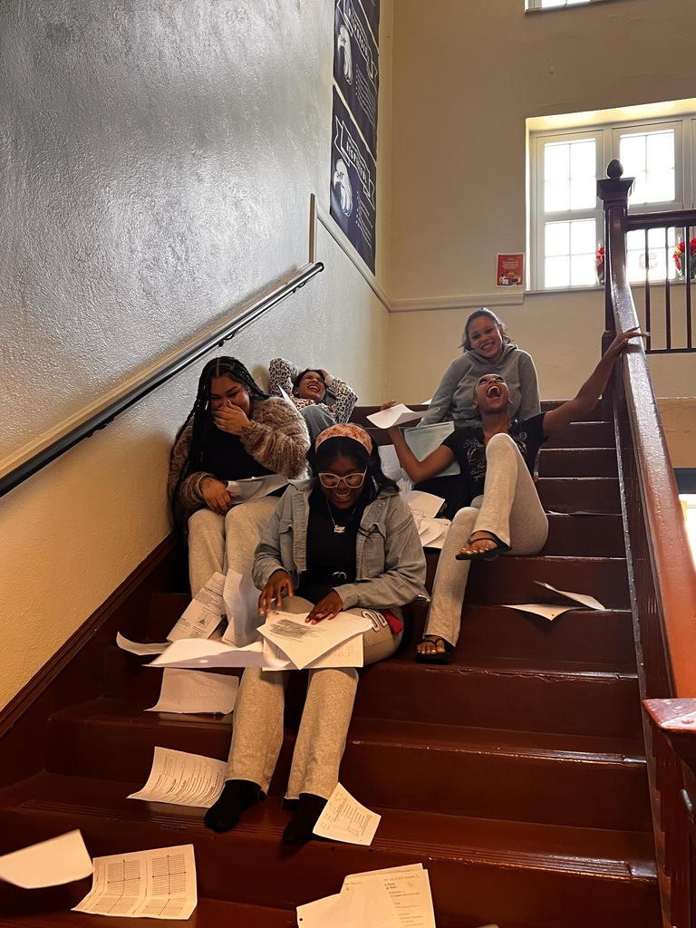 Papers are dropping papers on seniors in the stairwell
