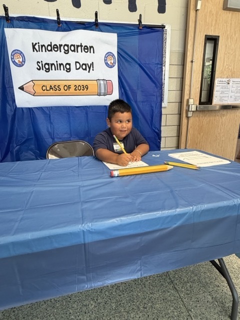 Kindergarten signing day for Class of 2039.