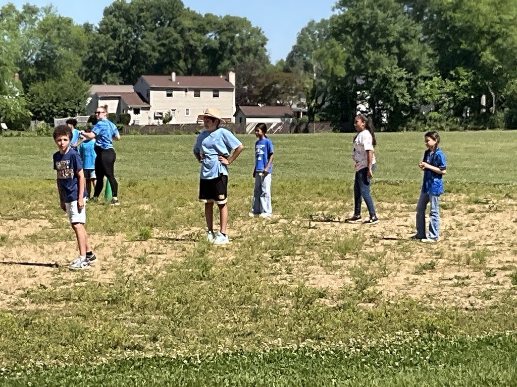 Fourth graders take the field.