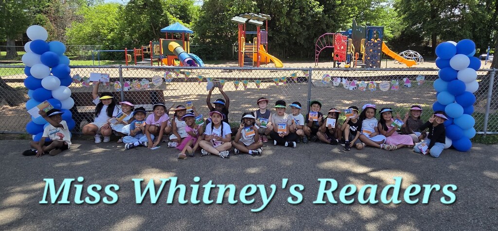 Miss Whitney's class poses for a photo.