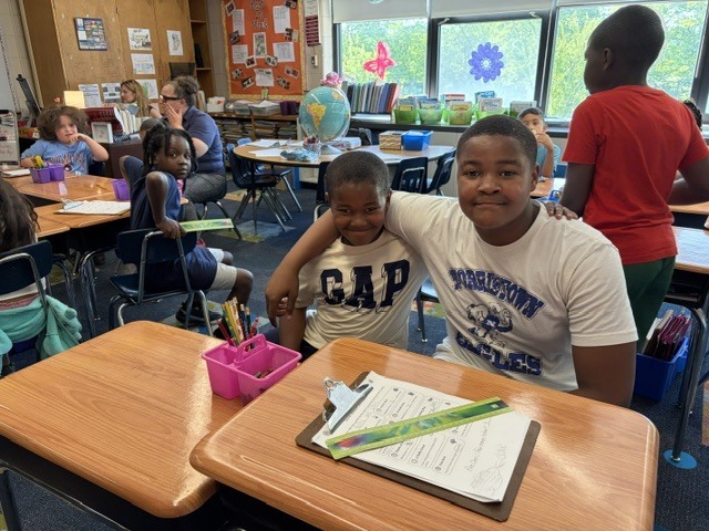A student and his special someone.