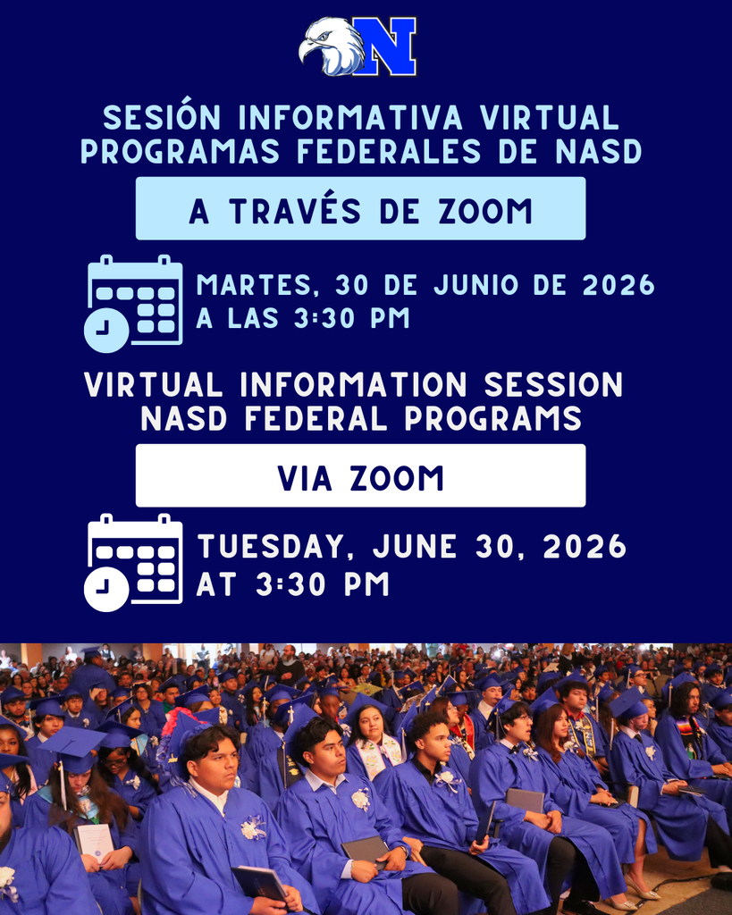 Flyer for Federal Programs Information Meeting. Details in caption.