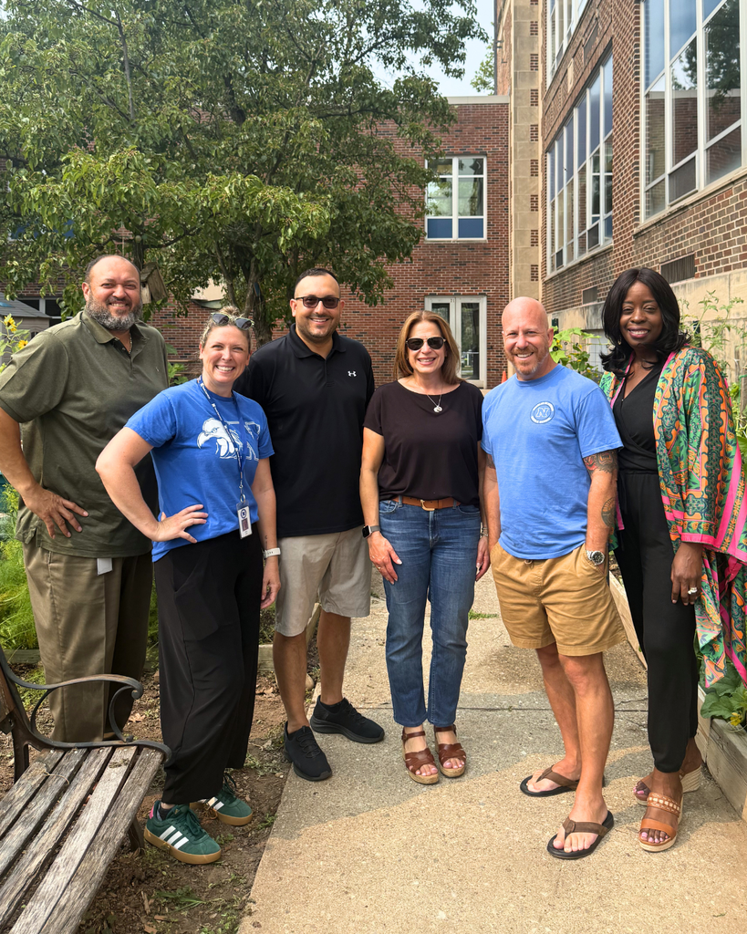 First Lady Lori Shapiro poses for photo with NASD staff.