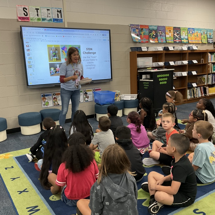 First week of school in library.