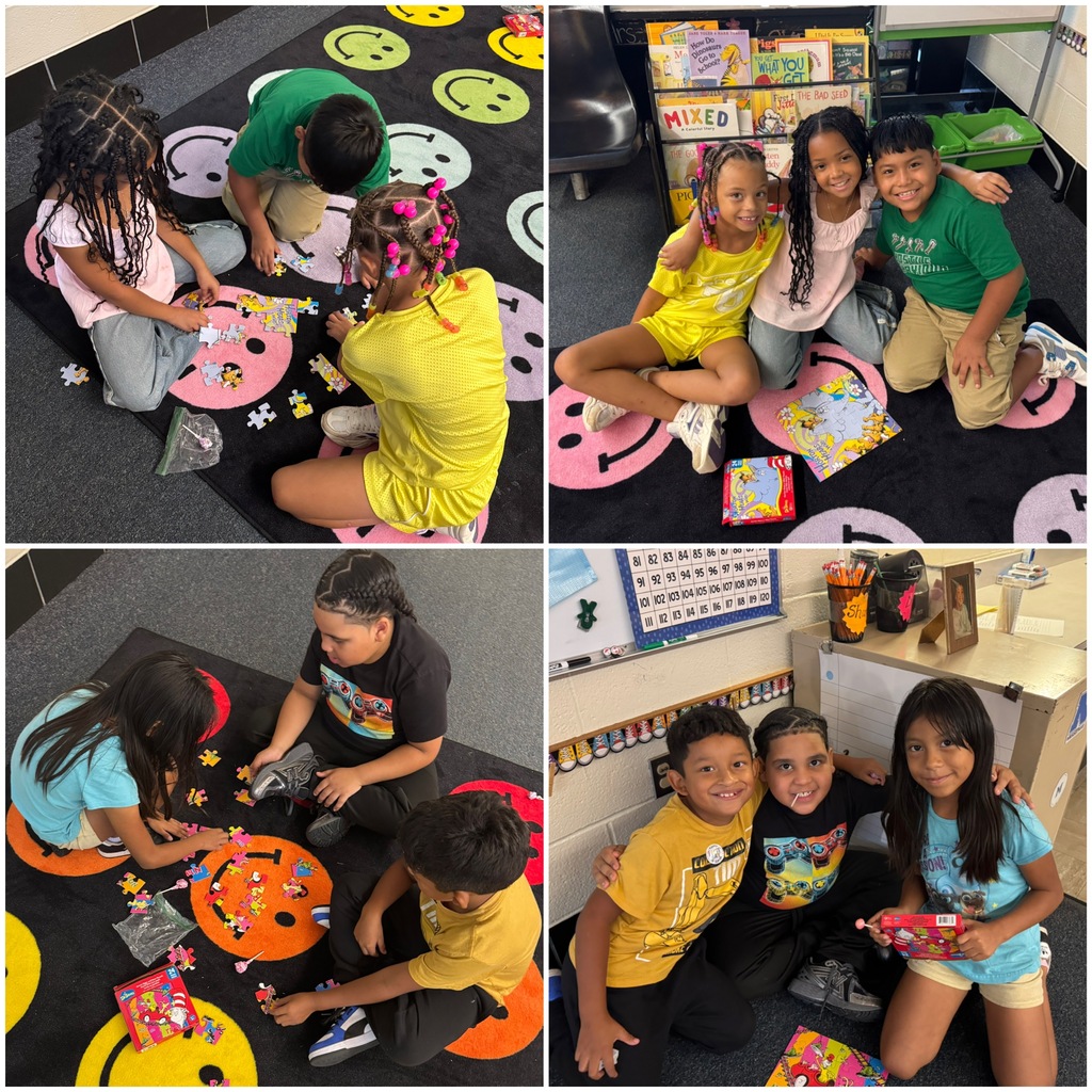 The second graders in Mrs. White’s class work as a team so everyone succeeds.