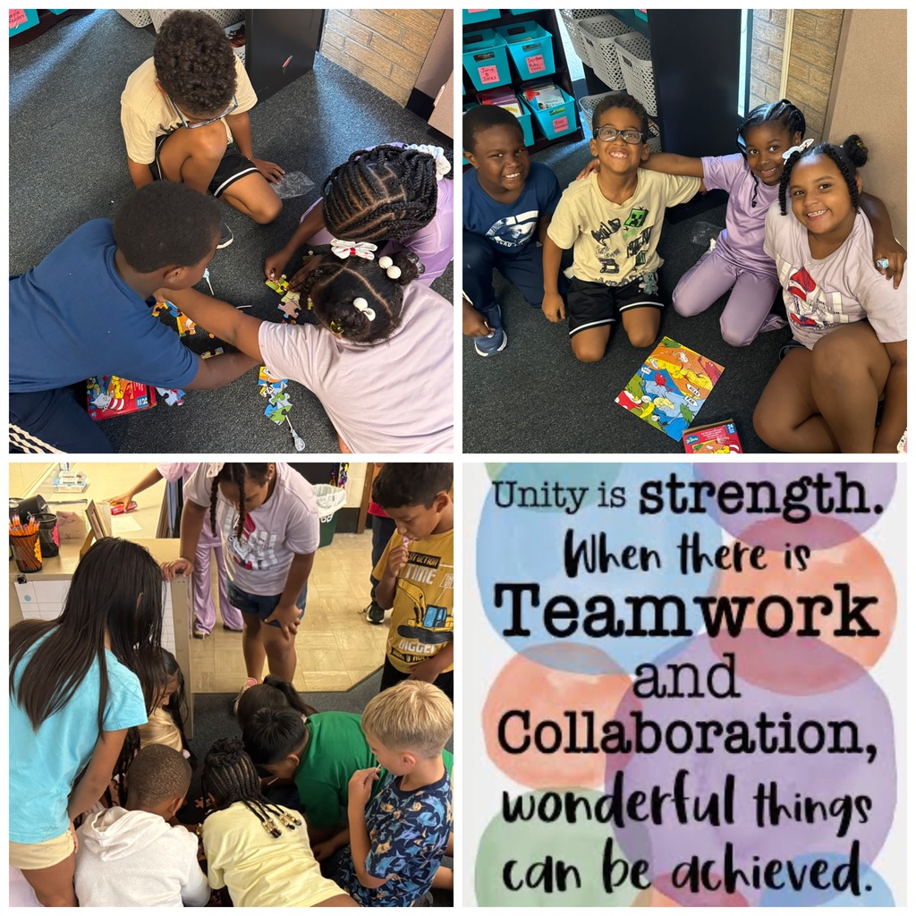 The second graders in Mrs. White’s class work as a team so everyone succeeds.