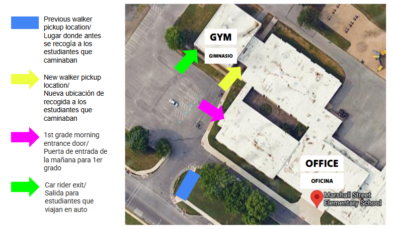 first grade dismissal map