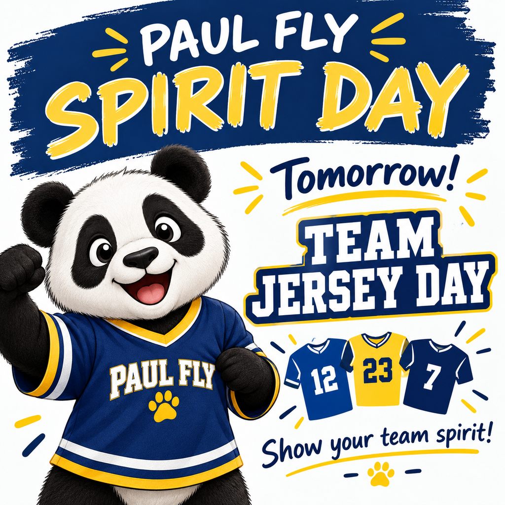 Paul Fly spirit day banner