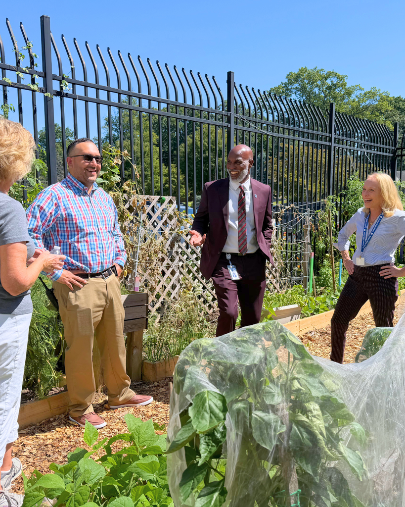 Congresswoman Scanlon and NASD Staff in the garden.