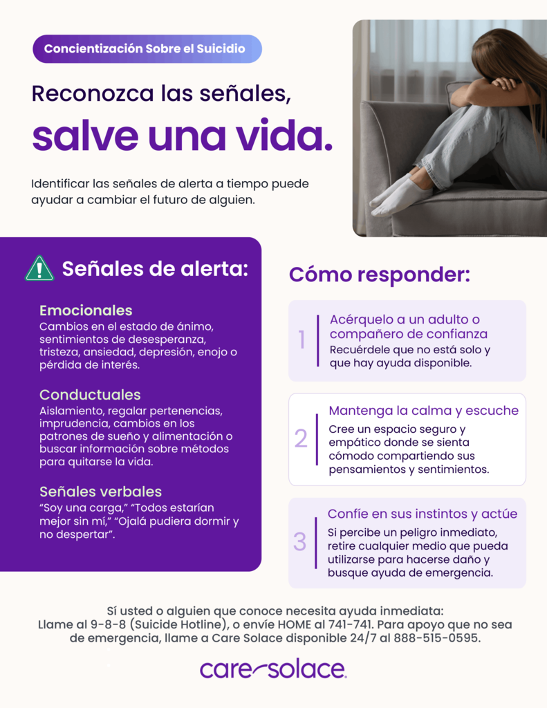 Spanish Suicide Prevention Month Flyer.