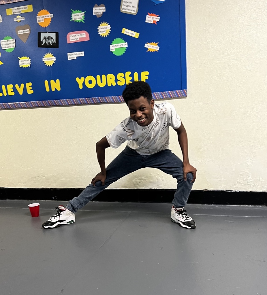 A student is doing a cool down lunge