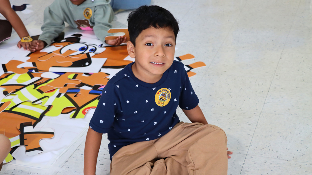 Student smiles for photo.