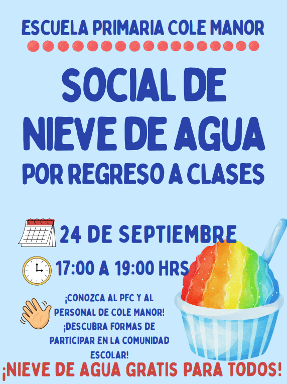 Water Ice Social Flyer