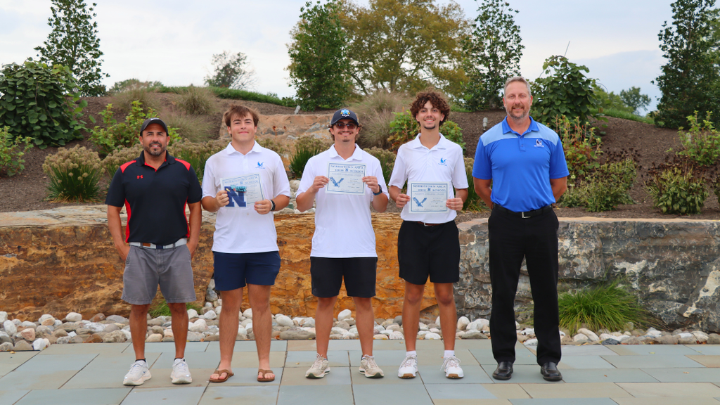 Senior athletes with coaches.