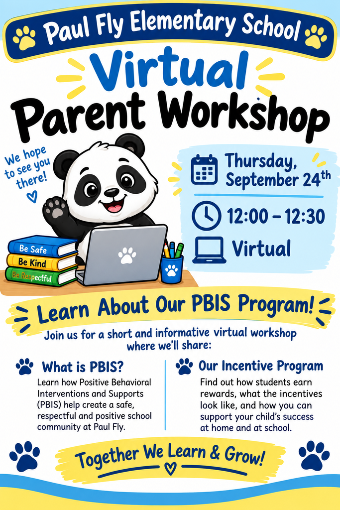 PBIS parent workshop flyer