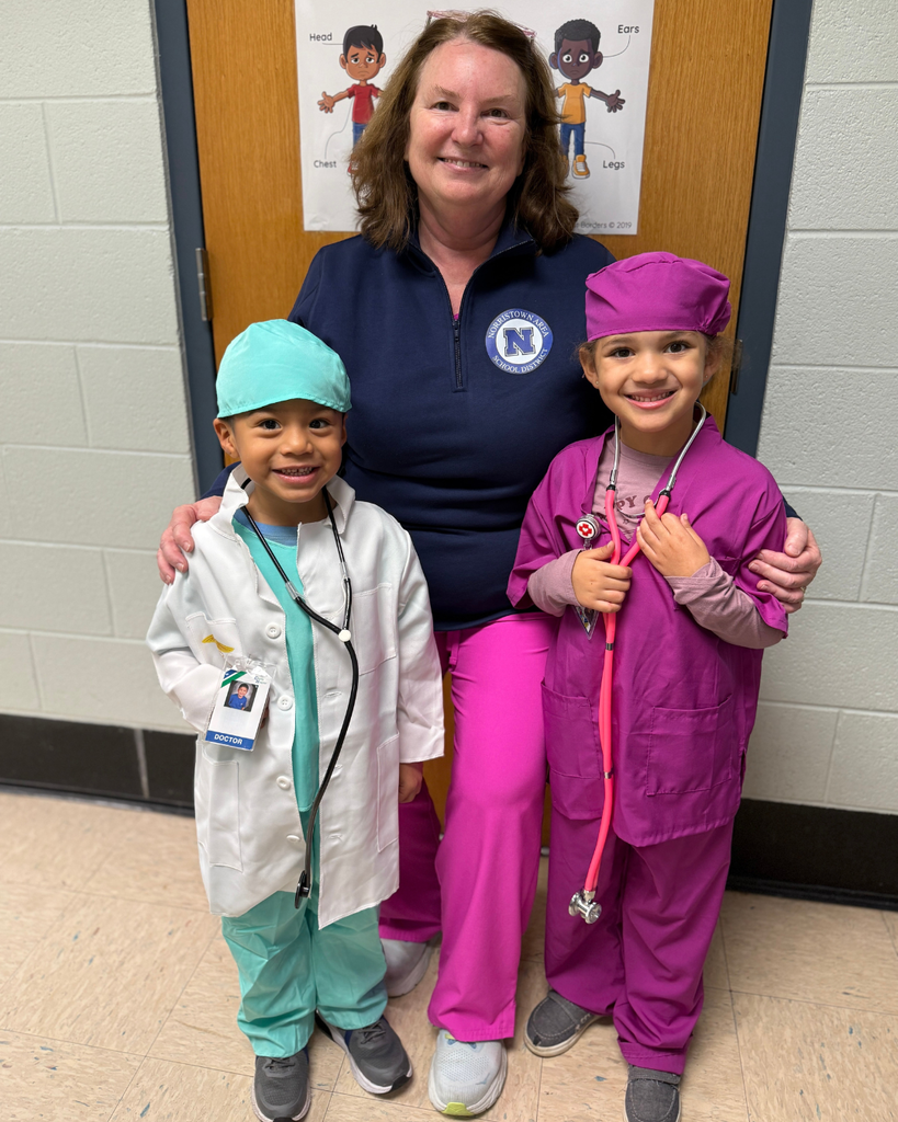 Nurse with two students.