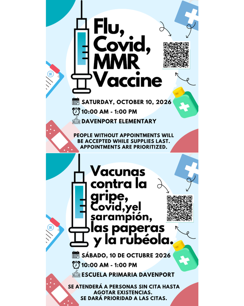 flyer for the vaccination clinic in Norristown