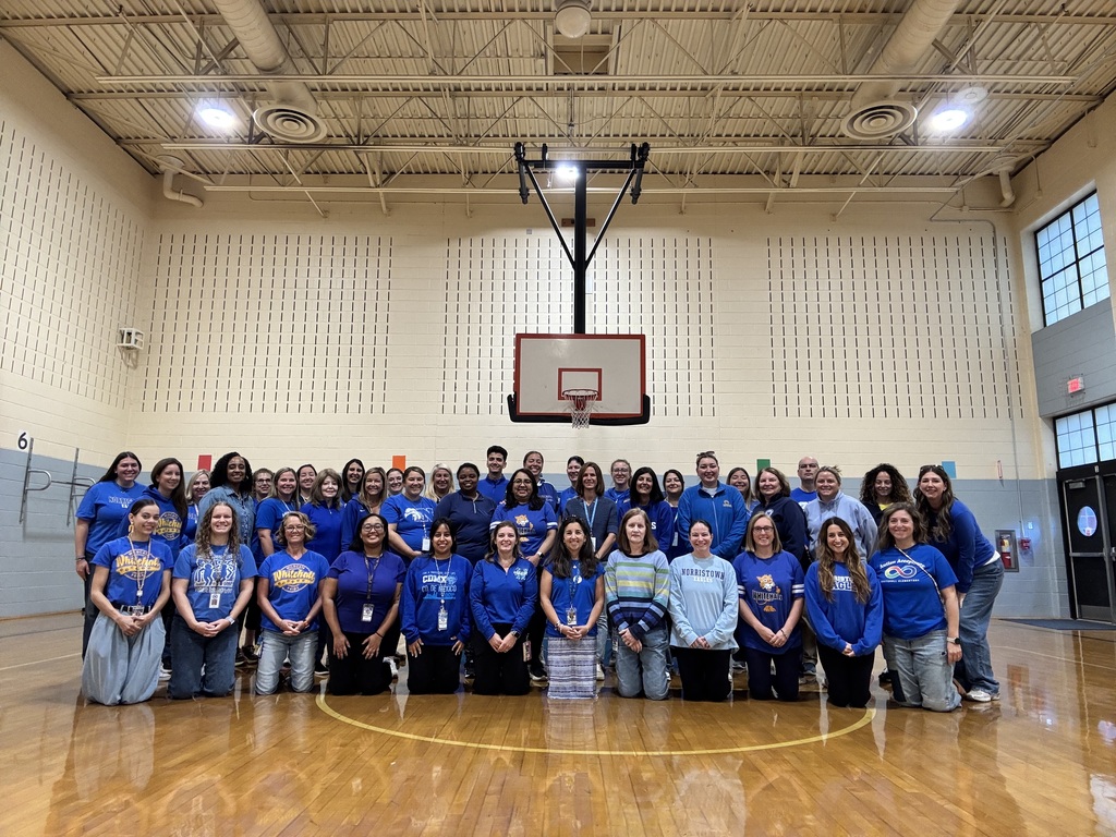 Whitehall Staff in blue for Mesothelioma Awareness Day